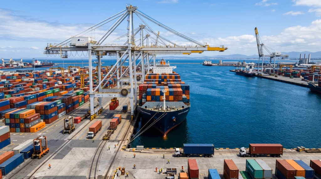 לתמונה הנוכחית חסר טקסט אלטרנטיבי. שם קובץ: Cargo_ship_docked_in_port_202608271640.avif