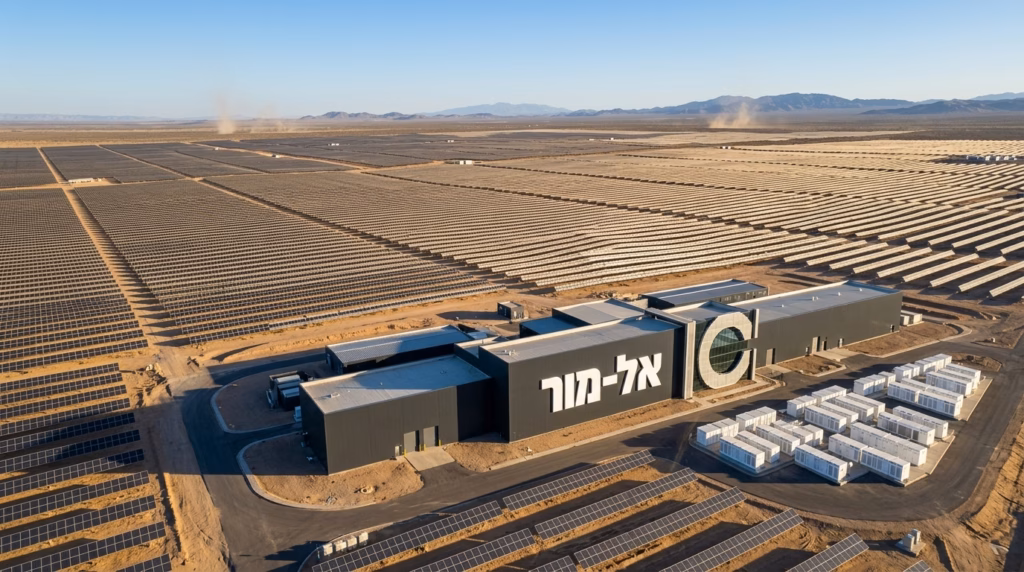 לתמונה הנוכחית חסר טקסט אלטרנטיבי. שם קובץ: Solar_field_in_desert_202608121807-1.avif