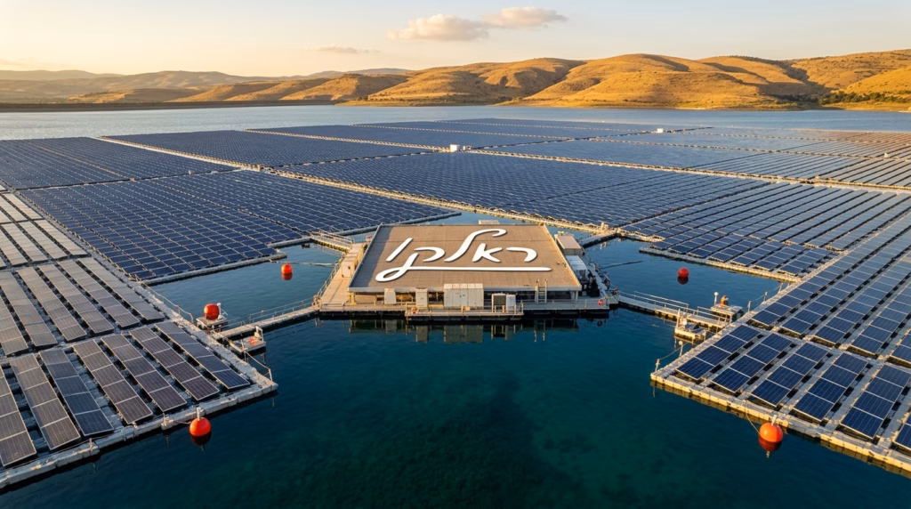לתמונה הנוכחית חסר טקסט אלטרנטיבי. שם קובץ: Solar_panels_on_water_reservoir_202608311114.avif