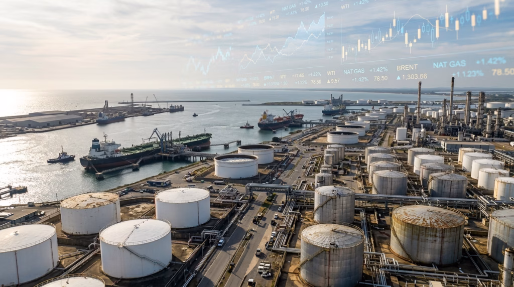 לתמונה הנוכחית חסר טקסט אלטרנטיבי. שם קובץ: Industrial_oil_port_with_financi…_20261019124829.avif